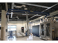 2022 abus / framatech zhb / lned 230 s70 2 x 55m1 zelfdragende stalen kraanbaanconstructie met 5 vacuümheffers - afbeelding 35 van  35