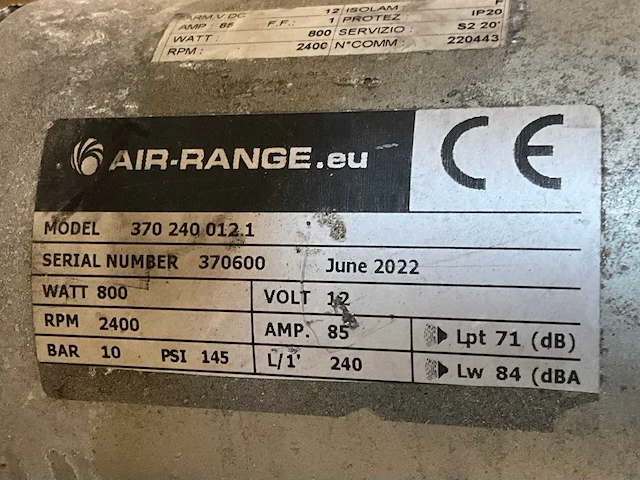 2022 air-range 2 cilinder elektro motor - afbeelding 4 van  4