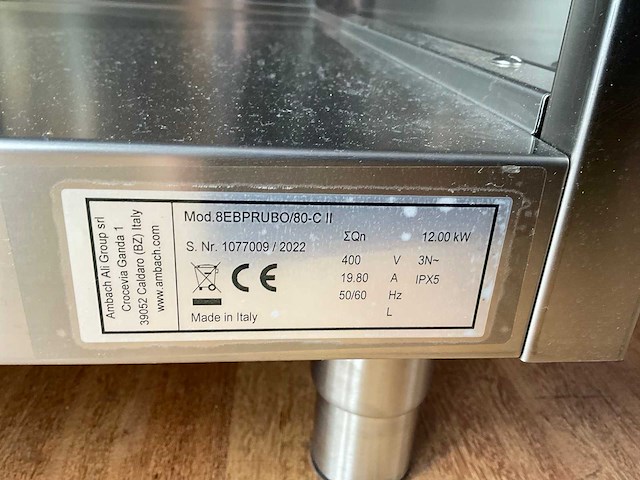 2022 ambach 8ebprubo/80-c ii elektrische braadplaat - afbeelding 3 van  11