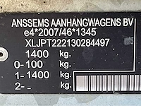 2022 anssems pts 1350.400x200 schaft aanhangwagen - afbeelding 10 van  16