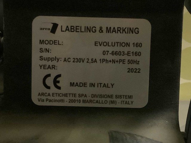 2022 arca labeling & marking evolution 160 etiketteerlijn - afbeelding 9 van  18