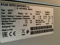 2022 atlas copco airpower ga7ff luchtcompressor - afbeelding 3 van  14