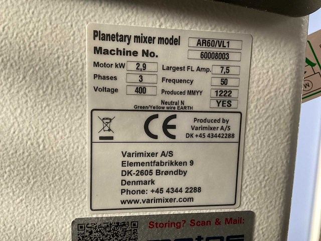 2022 bear metos avr60/vl1 planeetmixer - afbeelding 7 van  7