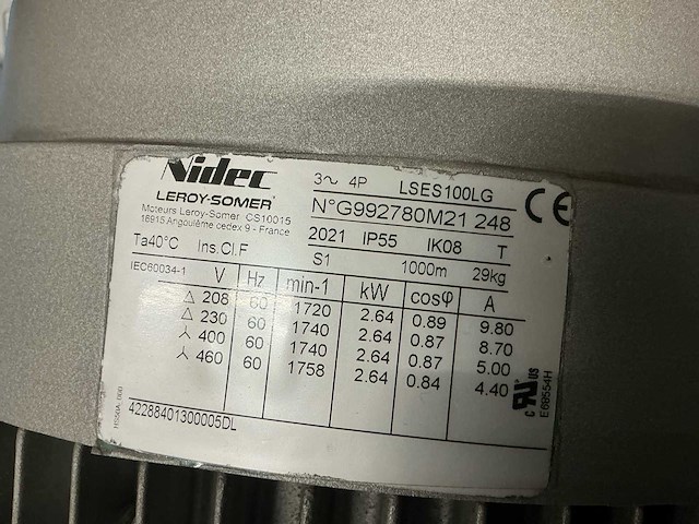 2022 becker u5.101/0-00 vacuümpomp - afbeelding 7 van  15