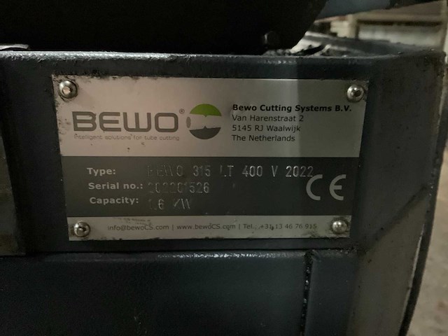 2022 bewo 315 lt afkortcirkelzaagmachine - afbeelding 6 van  8