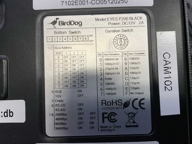 2022 birddog eyes p200 beveiligingscamera / cameraset (3x) - afbeelding 6 van  7