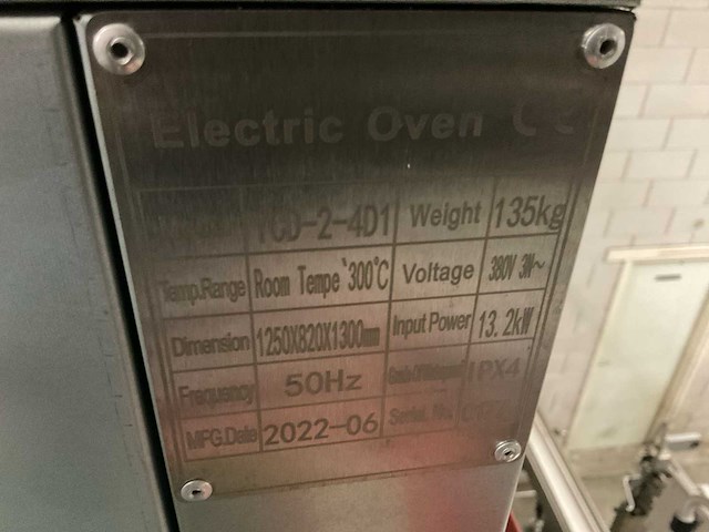 2022 boccuzzi ycd-2-4d1 confectie oven - afbeelding 2 van  5