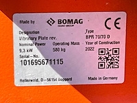 2022 bomag bpr 70/70 d trilplaat - afbeelding 6 van  14