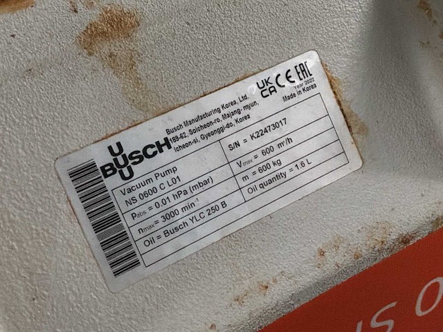 2022 busch cobra ns 0600 c / panda wy 3600 een vacuümpomp-booster combi - afbeelding 3 van  12