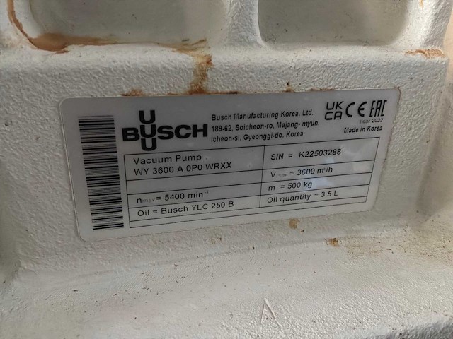 2022 busch cobra ns 0600 c / panda wy 3600 een vacuümpomp-booster combi - afbeelding 4 van  12