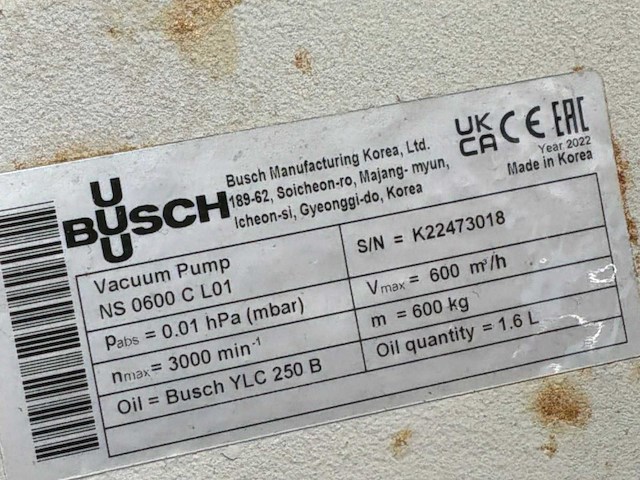 2022 busch cobra ns 0600 c / panda wy 3600 een vacuümpomp-booster combi - afbeelding 2 van  11