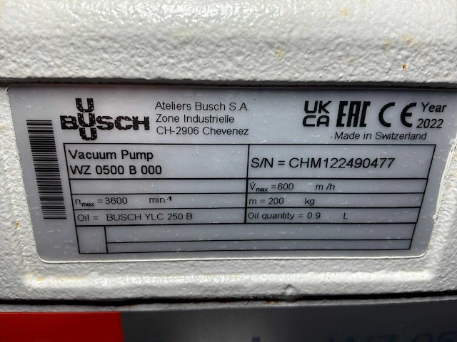2022 busch cobra ns 0600 c / panda wz 0500 b vacuümpomp-booster combi - afbeelding 2 van  9