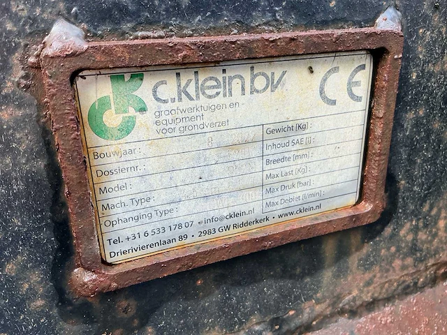 2022 c. klein sl2m graafbak cw1 - afbeelding 6 van  6