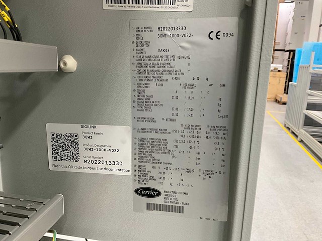 2022 carrier 30wi1000 aquasnap warmtepomp en koelinstallatie - afbeelding 7 van  15