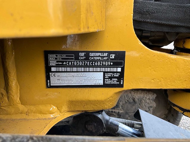 2022 caterpillar 302.7 cr minigraafmachine - afbeelding 39 van  45