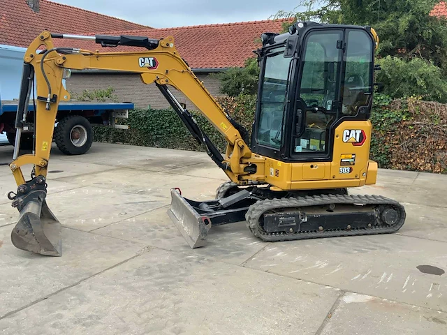 2022 caterpillar 303 rupsgraafmachine met bakkenset - afbeelding 3 van  41