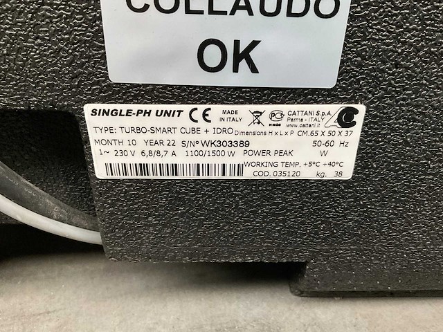 2022 cattani cube turbo smart afzuig systeem - afbeelding 6 van  6