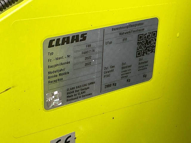 2022 claas disco 9400 c duo - disco 3200 fc triplemaaier - afbeelding 15 van  45