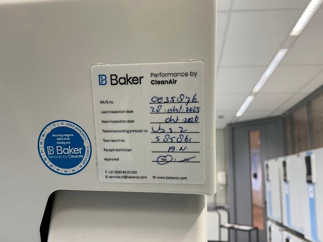 2022 clean air by baker biovanguard 4 laminaire flow kast - afbeelding 5 van  7