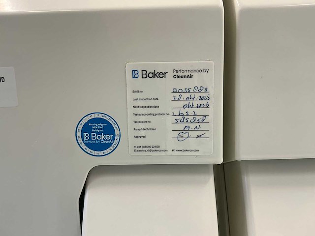 2022 clean air door baker biovanguard 6 laminar flow cabinet - afbeelding 8 van  10