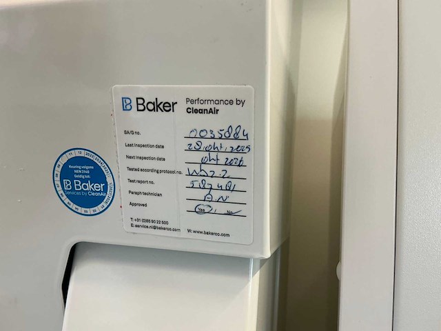 2022 clean air door baker biovanguard 6 laminar flow cabinet - afbeelding 6 van  6