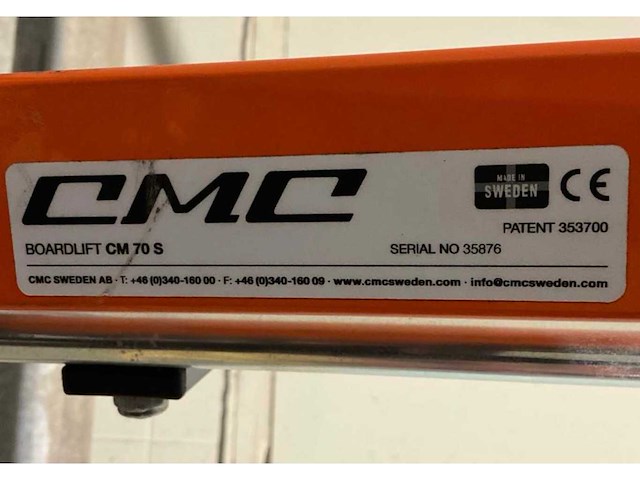 2022 cmc boardlift cm 70 s plafondplatenlift - afbeelding 9 van  9