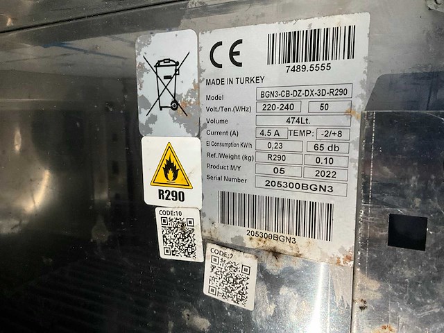 2022 combisteel bgn3-cb koelwerkbank - afbeelding 9 van  9