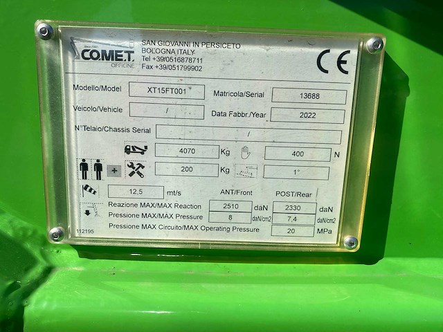 2022 comet leopard 25 hoogwerker - afbeelding 10 van  18