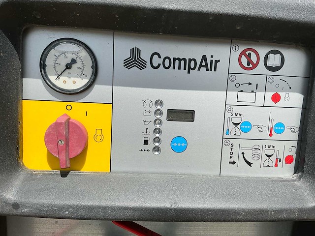 2022 compair c25-10 - dlt0207 - compair c25-10 mobiele schroefcompressor 10 bar | 2,3 m³/min | - afbeelding 34 van  34