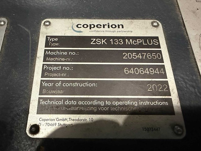 2022 coperion gmbh zsk 133 mc plus extruder - afbeelding 26 van  33