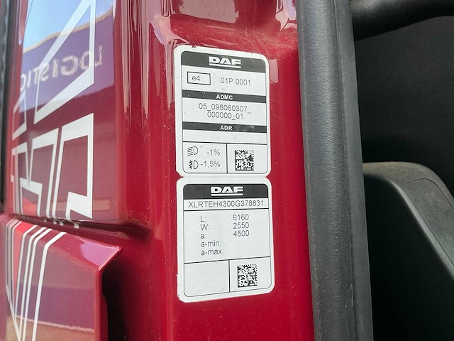 2022 daf xf480ft opleggertrekker - afbeelding 22 van  55