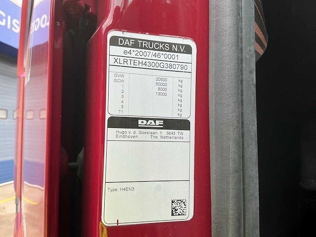 2022 daf xf480ft opleggertrekker - afbeelding 14 van  41