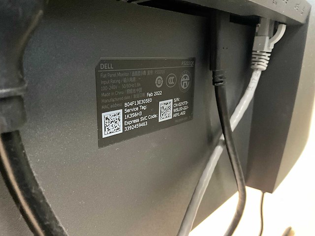 2022 dell p3222qe monitor (2x) - afbeelding 6 van  6
