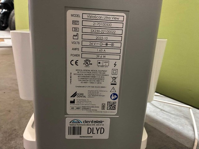 2022 durr dental vitascan ultra vieuw - afbeelding 4 van  5