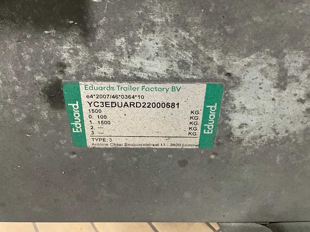 2022 eduard p3 steiger aanhangwagen, 09-wds-7 - afbeelding 5 van  22