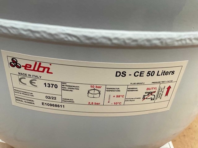 2022 elbi ds-ce 50 expansievat voor solar systeem (5x) - afbeelding 6 van  11