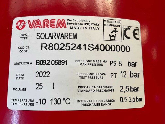 2022 elbi ds-cp ce24 expansievat voor solar systeem (9x) - afbeelding 2 van  10