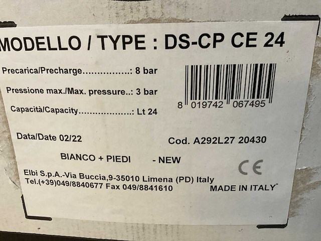 2022 elbi ds-cp ce24 expansievat voor solar systeem (9x) - afbeelding 8 van  10