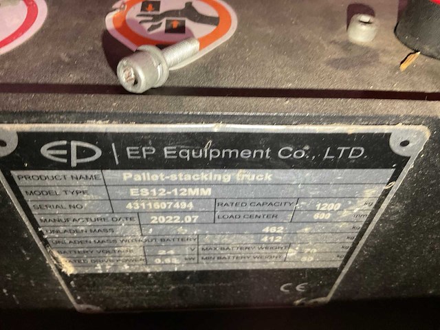 2022 ep equipment es12-12mm stapelaar - afbeelding 4 van  5