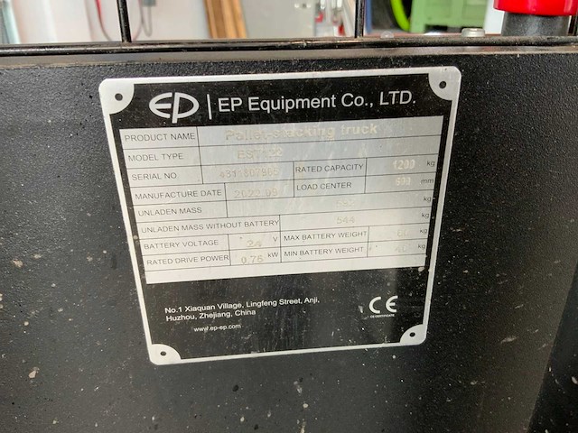 2022 ep equipment est122 stapelaar - afbeelding 4 van  9