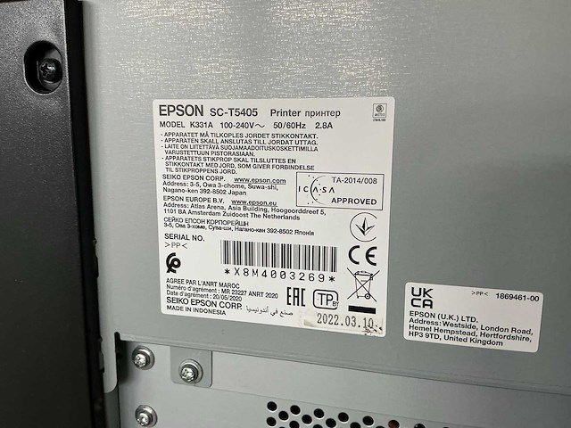 2022 epson sc-t5405 plotter - afbeelding 5 van  6