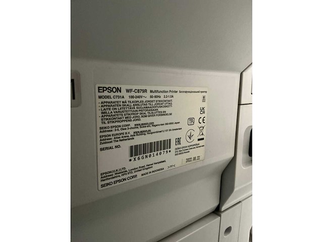 2022 epson wf-c879r multifunctional - afbeelding 6 van  6