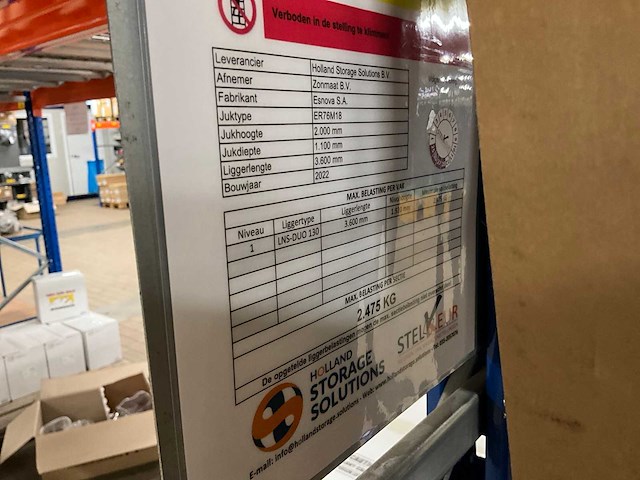 2022 esnova palletstelling (26 secties) - afbeelding 8 van  20