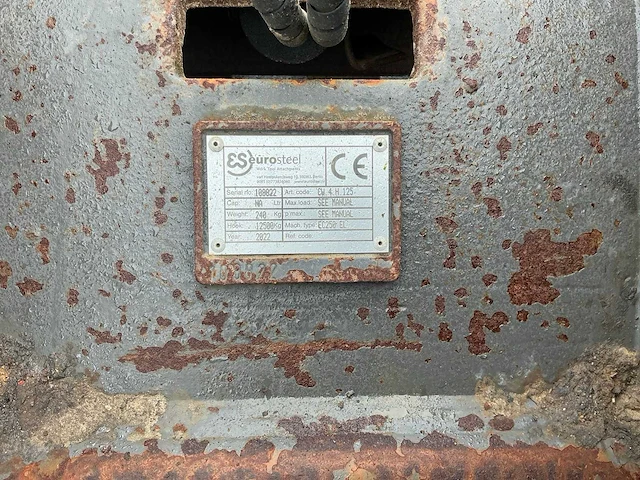 2022 eurosteel ec250el hydraulische snelwissel - afbeelding 9 van  9