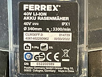 2022 ferrex 40v li-on accu grasmaaier - afbeelding 9 van  9