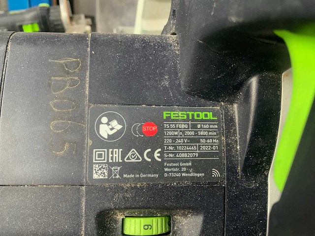 2022 festool ts 55 rebq invalzaag - afbeelding 3 van  3
