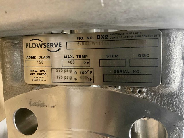 2022 flowserve bx2 / s150s127 pneumatische vlinderklep (2x) - afbeelding 3 van  4