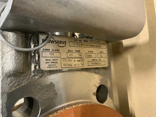 2022 flowserve bx2 / s150s127 pneumatische vlinderklep (2x) - afbeelding 4 van  4