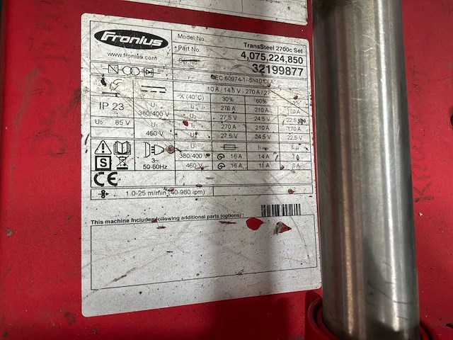 2022 fronius transsteel 2700 lasmachine - afbeelding 7 van  7