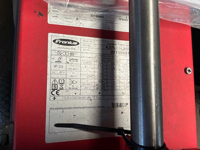 2022 fronius transsteel 2700 lasmachine - afbeelding 9 van  9